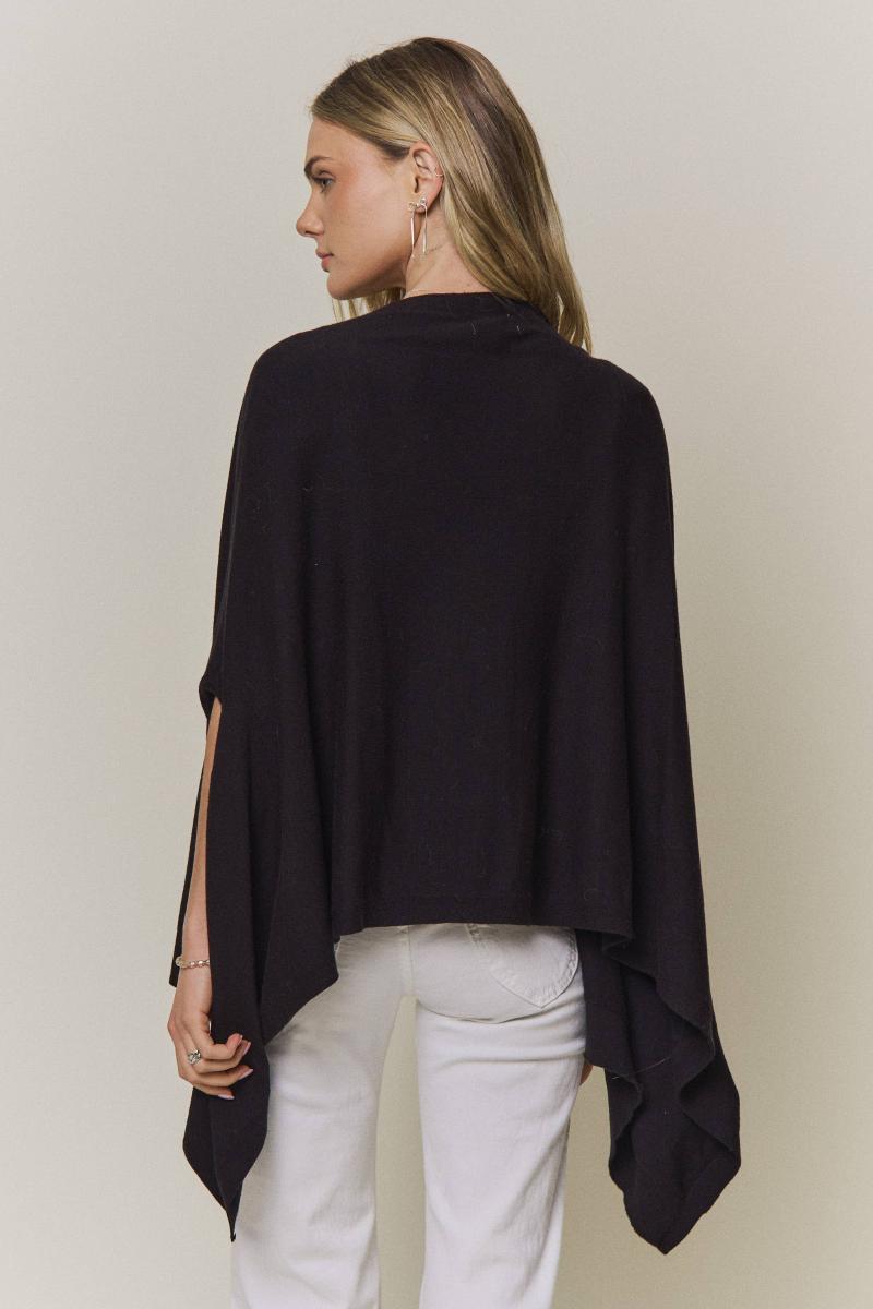 Adora Sweater Shawl - back view