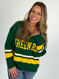 Green Bay sweater in green and gold